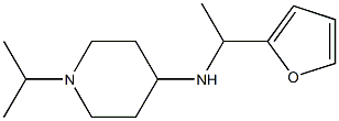 N-[1-(furan-2-yl)ethyl]-1-(propan-2-yl)piperidin-4-amine 结构式