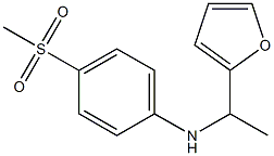 N-[1-(furan-2-yl)ethyl]-4-methanesulfonylaniline Structure