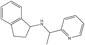 N-[1-(pyridin-2-yl)ethyl]-2,3-dihydro-1H-inden-1-amine Struktur