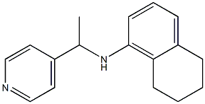 N-[1-(pyridin-4-yl)ethyl]-5,6,7,8-tetrahydronaphthalen-1-amine 结构式