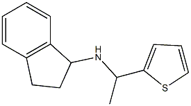 N-[1-(thiophen-2-yl)ethyl]-2,3-dihydro-1H-inden-1-amine Struktur