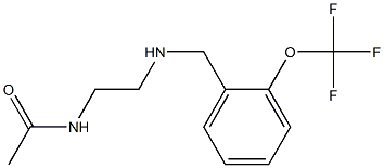 N-[2-({[2-(trifluoromethoxy)phenyl]methyl}amino)ethyl]acetamide Structure