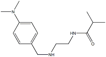 N-[2-({[4-(dimethylamino)phenyl]methyl}amino)ethyl]-2-methylpropanamide Structure