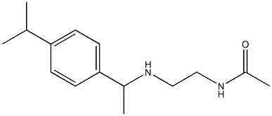 N-[2-({1-[4-(propan-2-yl)phenyl]ethyl}amino)ethyl]acetamide|