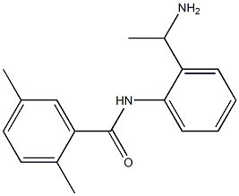 N-[2-(1-aminoethyl)phenyl]-2,5-dimethylbenzamide Struktur
