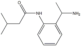 N-[2-(1-aminoethyl)phenyl]-3-methylbutanamide Structure