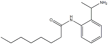 N-[2-(1-aminoethyl)phenyl]octanamide 化学構造式