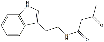 N-[2-(1H-indol-3-yl)ethyl]-3-oxobutanamide Structure