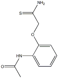 N-[2-(2-amino-2-thioxoethoxy)phenyl]acetamide,,结构式