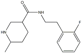 N-[2-(2-fluorophenyl)ethyl]-6-methylpiperidine-3-carboxamide Struktur