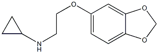 N-[2-(2H-1,3-benzodioxol-5-yloxy)ethyl]cyclopropanamine Structure