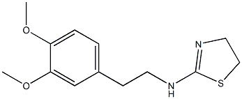 N-[2-(3,4-dimethoxyphenyl)ethyl]-4,5-dihydro-1,3-thiazol-2-amine Structure