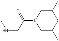 N-[2-(3,5-dimethylpiperidin-1-yl)-2-oxoethyl]-N-methylamine Structure