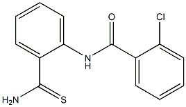 N-[2-(aminocarbonothioyl)phenyl]-2-chlorobenzamide Structure