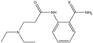 N-[2-(aminocarbonothioyl)phenyl]-3-(diethylamino)propanamide Structure