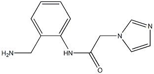N-[2-(aminomethyl)phenyl]-2-(1H-imidazol-1-yl)acetamide Struktur