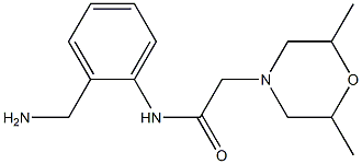 N-[2-(aminomethyl)phenyl]-2-(2,6-dimethylmorpholin-4-yl)acetamide