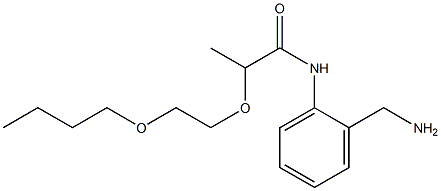 N-[2-(aminomethyl)phenyl]-2-(2-butoxyethoxy)propanamide Structure