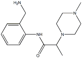N-[2-(aminomethyl)phenyl]-2-(4-methylpiperazin-1-yl)propanamide Structure