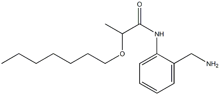 N-[2-(aminomethyl)phenyl]-2-(heptyloxy)propanamide Structure