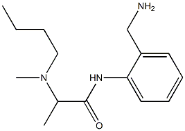 N-[2-(aminomethyl)phenyl]-2-[butyl(methyl)amino]propanamide Structure