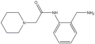 N-[2-(aminomethyl)phenyl]-2-piperidin-1-ylacetamide Structure