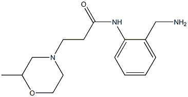 N-[2-(aminomethyl)phenyl]-3-(2-methylmorpholin-4-yl)propanamide Structure