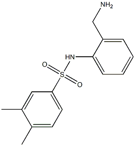 N-[2-(aminomethyl)phenyl]-3,4-dimethylbenzene-1-sulfonamide|