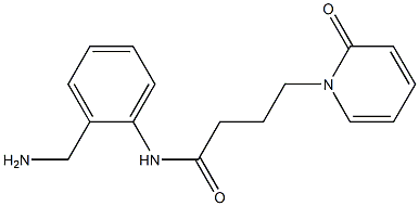 N-[2-(aminomethyl)phenyl]-4-(2-oxopyridin-1(2H)-yl)butanamide 化学構造式