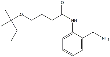 N-[2-(aminomethyl)phenyl]-4-[(2-methylbutan-2-yl)oxy]butanamide Struktur