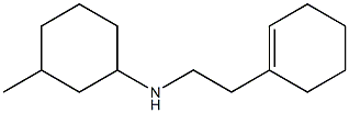 N-[2-(cyclohex-1-en-1-yl)ethyl]-3-methylcyclohexan-1-amine 结构式