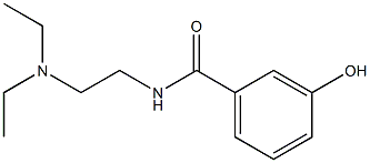 N-[2-(diethylamino)ethyl]-3-hydroxybenzamide 结构式