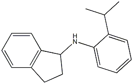 N-[2-(propan-2-yl)phenyl]-2,3-dihydro-1H-inden-1-amine 结构式