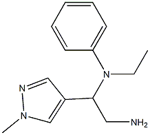 N-[2-amino-1-(1-methyl-1H-pyrazol-4-yl)ethyl]-N-ethylaniline Structure