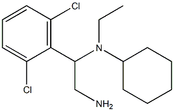 N-[2-amino-1-(2,6-dichlorophenyl)ethyl]-N-ethylcyclohexanamine Struktur