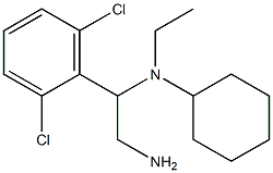 N-[2-amino-1-(2,6-dichlorophenyl)ethyl]-N-ethylcyclohexanamine Structure