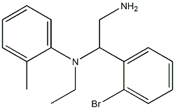 N-[2-amino-1-(2-bromophenyl)ethyl]-N-ethyl-2-methylaniline Structure