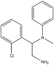 N-[2-amino-1-(2-chlorophenyl)ethyl]-N-methyl-N-phenylamine,,结构式