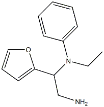 N-[2-amino-1-(2-furyl)ethyl]-N-ethyl-N-phenylamine Structure