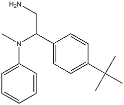 N-[2-amino-1-(4-tert-butylphenyl)ethyl]-N-methylaniline,,结构式