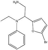 N-[2-amino-1-(5-bromo-2-furyl)ethyl]-N-ethyl-N-phenylamine Structure