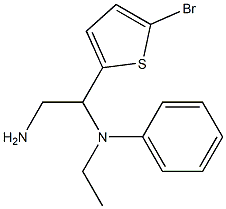 N-[2-amino-1-(5-bromothien-2-yl)ethyl]-N-ethyl-N-phenylamine Struktur