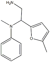 N-[2-amino-1-(5-methyl-2-furyl)ethyl]-N-methyl-N-phenylamine Structure
