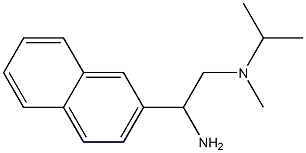 N-[2-amino-2-(2-naphthyl)ethyl]-N-isopropyl-N-methylamine Structure
