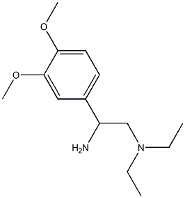 N-[2-amino-2-(3,4-dimethoxyphenyl)ethyl]-N,N-diethylamine,,结构式