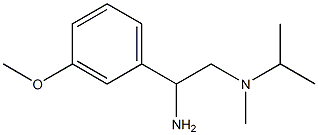 N-[2-amino-2-(3-methoxyphenyl)ethyl]-N-isopropyl-N-methylamine 结构式