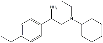 N-[2-amino-2-(4-ethylphenyl)ethyl]-N-ethylcyclohexanamine Structure