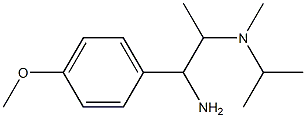 N-[2-amino-2-(4-methoxyphenyl)-1-methylethyl]-N-isopropyl-N-methylamine Struktur