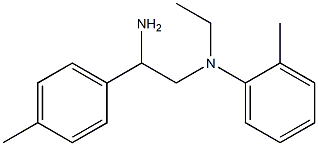 N-[2-amino-2-(4-methylphenyl)ethyl]-N-ethyl-2-methylaniline Struktur