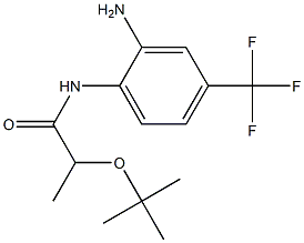 N-[2-amino-4-(trifluoromethyl)phenyl]-2-(tert-butoxy)propanamide,,结构式